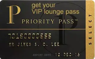 Priority Pass membership card