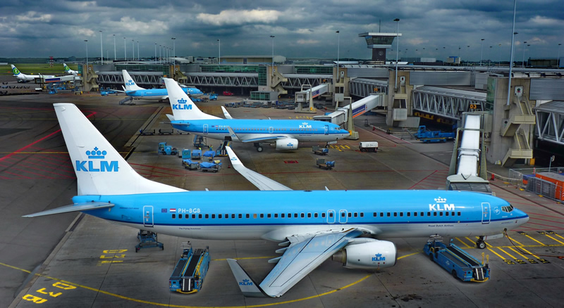 Airlines serving Schiphol airport